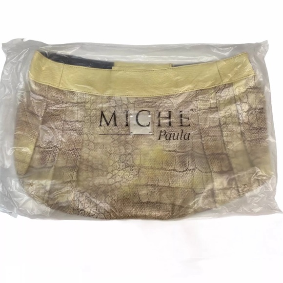 Miche Paula Demi Shell Item # 3155 Lizard Print Faux Leather Side Pockets NEW - Picture 3 of 5